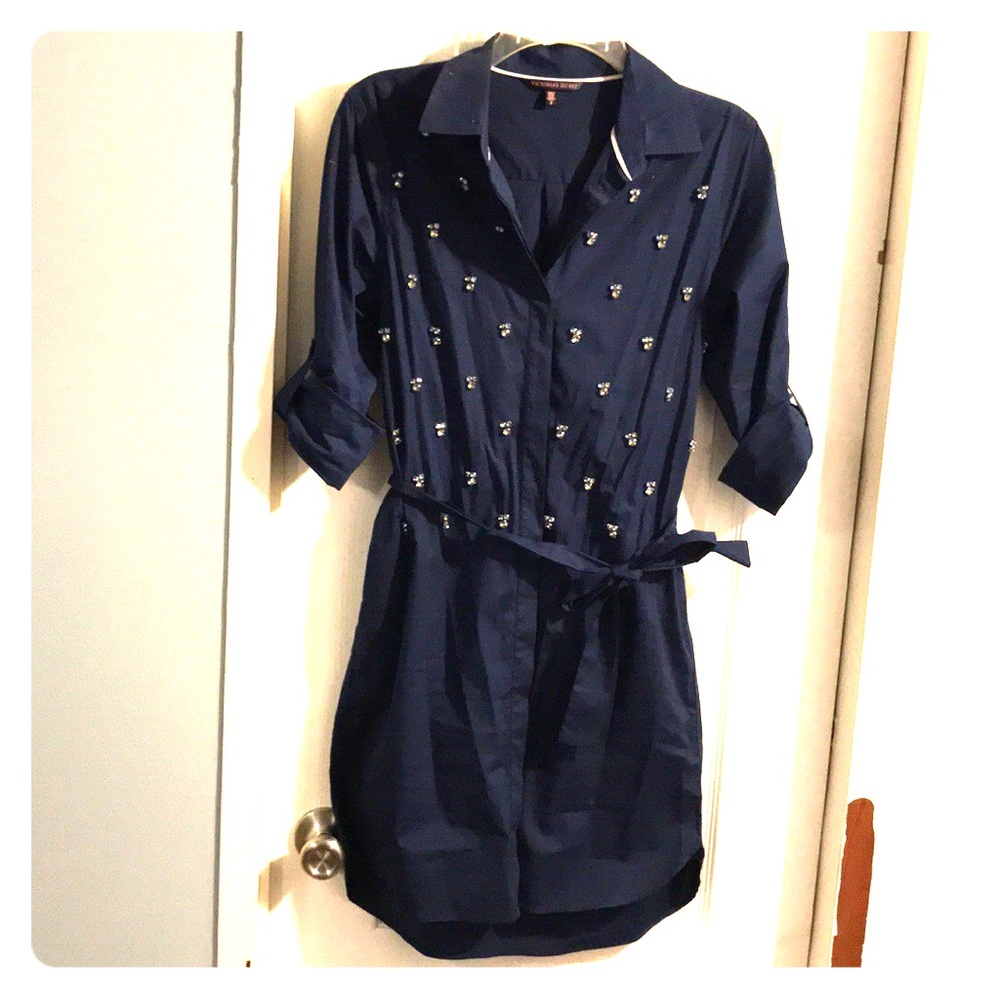 VS button down dress WITH POCKETS